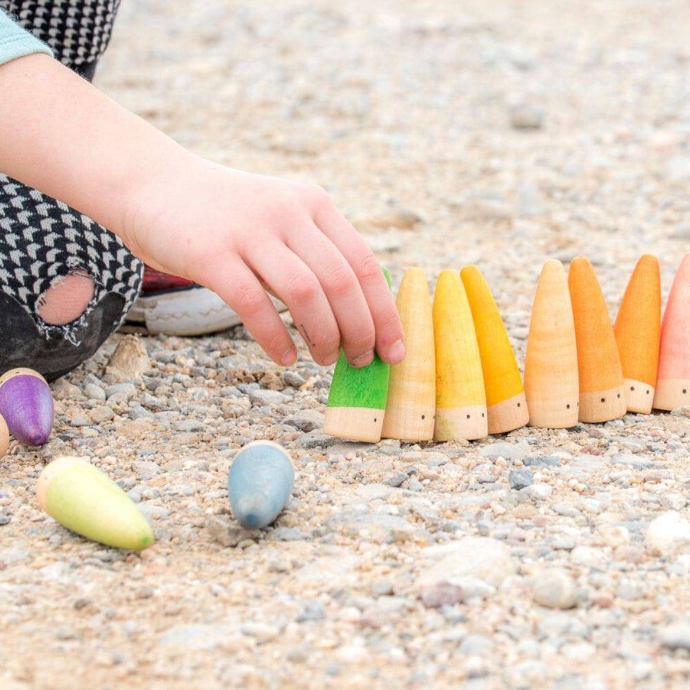 Stick Gnomes - Set of 18 Wooden Toy Figures