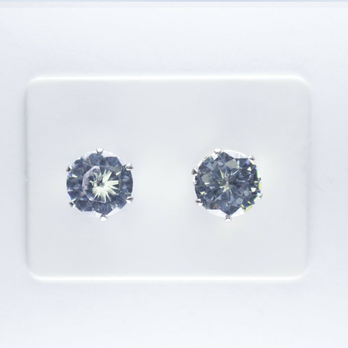 Zircon Diamond Earrings Hypoallergenic Stud, Clip-on or Magnetic