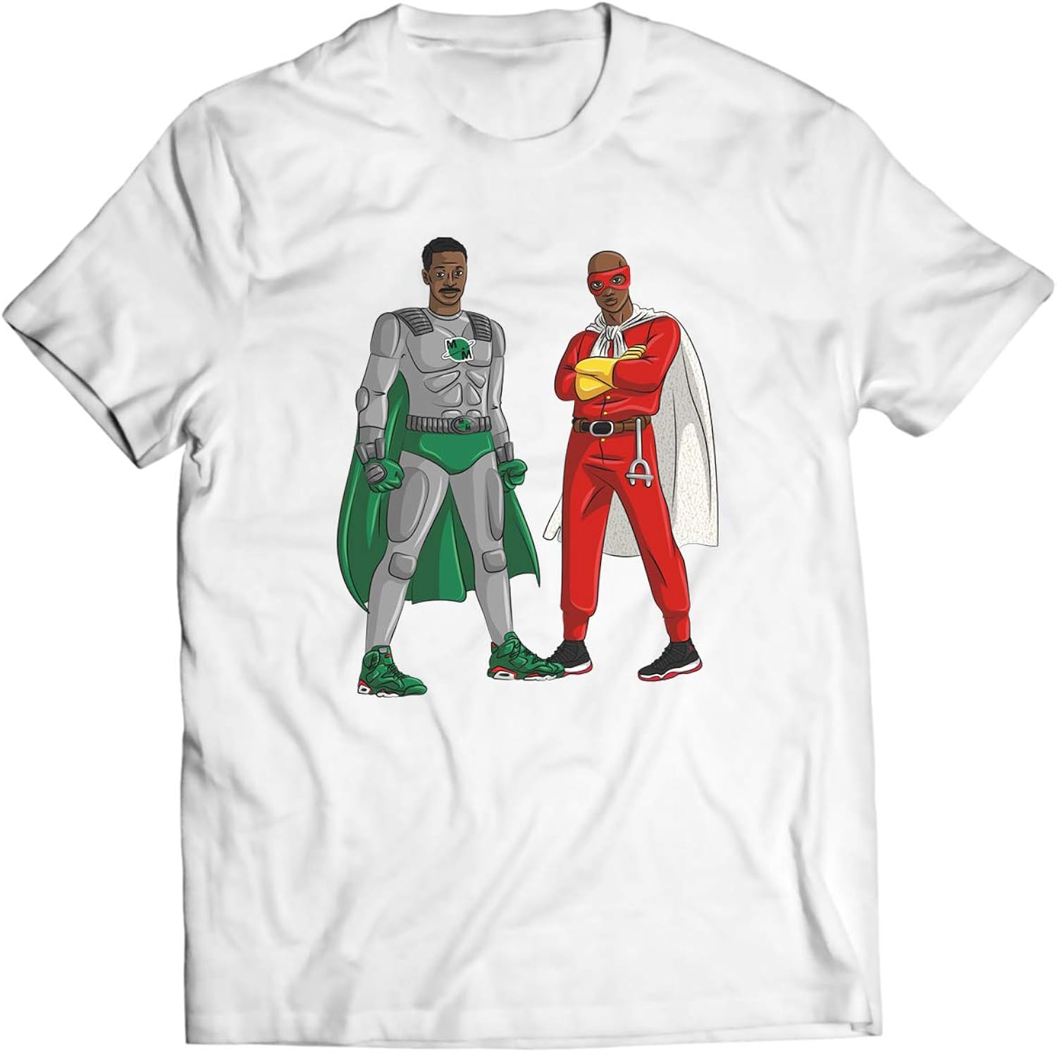 Unisex Meteor Man And Blank Man Shirt - 90s Black Art Superhero T-Shirt, White, Small Unisex T-shirt, Sweatshirt, Hoodie, Long Sleeve Tee