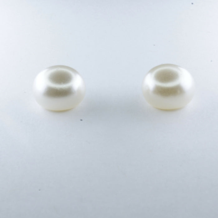 Pearl Earrings Ivory/Cream Fresh Water Pearl Earrings Hypoallergenic Stud, Clip-on or Magnetic