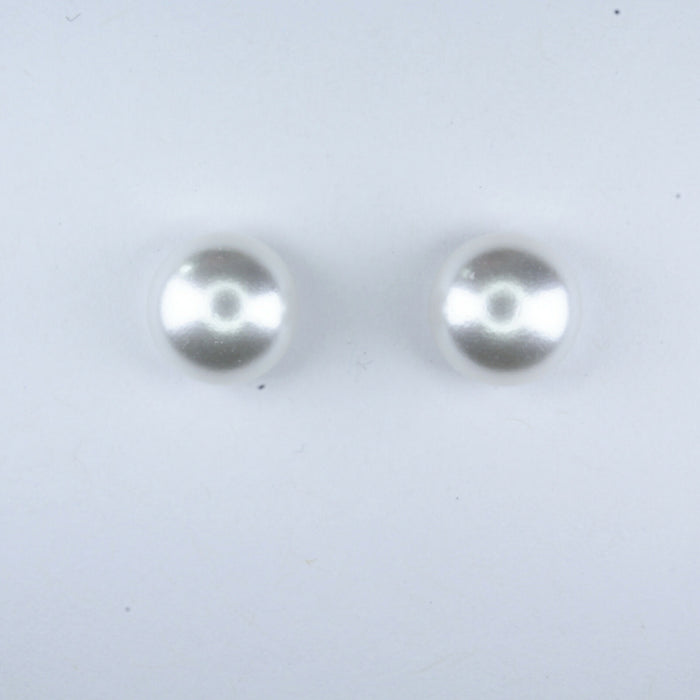 Pearl Earrings White Fresh Water Pearl Earrings Hypoallergenic Stud, Clip-on or Magnetic