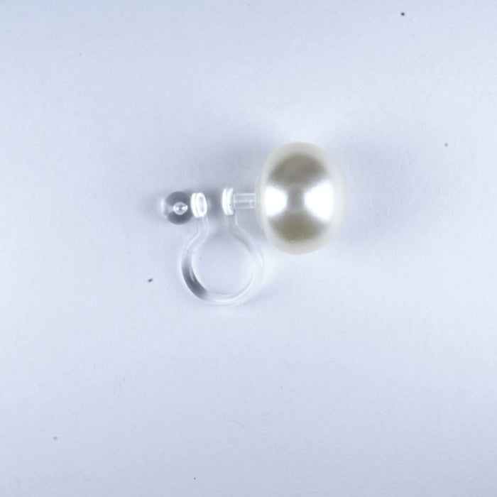 Pearl Earrings Ivory/Cream Fresh Water Pearl Earrings Hypoallergenic Stud, Clip-on or Magnetic