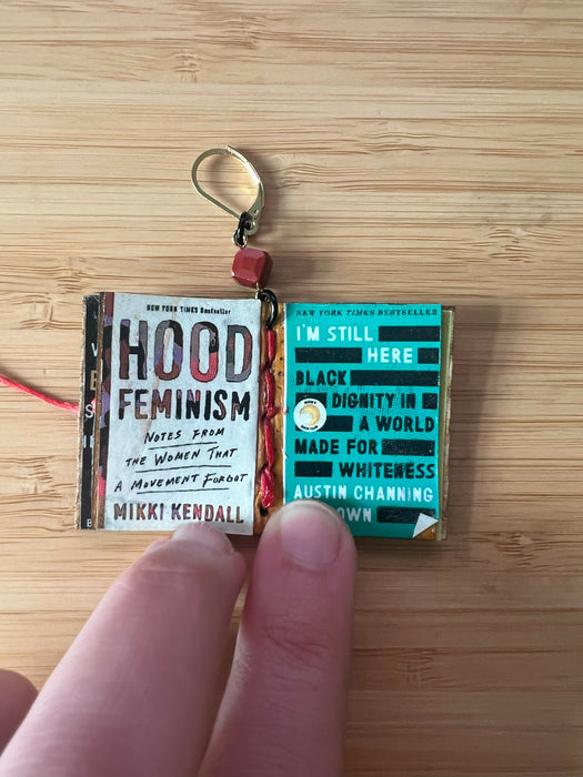 Anti-racist Book Cover Booklet Earrings