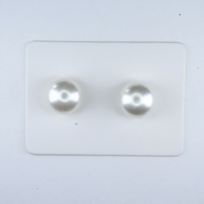 Pearl Earrings Ivory/Cream Fresh Water Pearl Earrings Hypoallergenic Stud, Clip-on or Magnetic