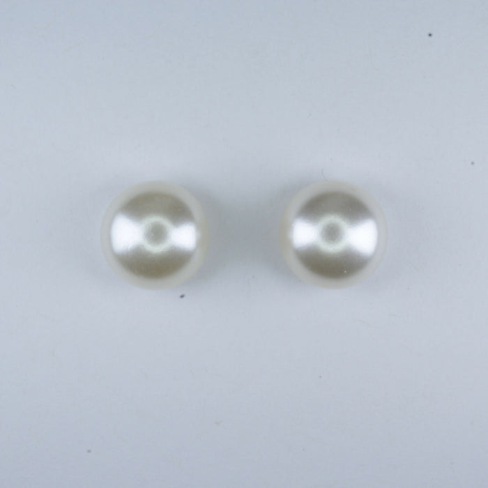 Pearl Earrings Ivory/Cream Fresh Water Pearl Earrings Hypoallergenic Stud, Clip-on or Magnetic