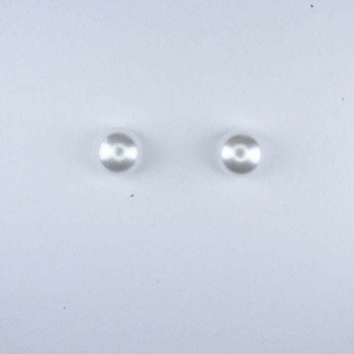 Pearl Earrings White Fresh Water Pearl Earrings Hypoallergenic Stud, Clip-on or Magnetic