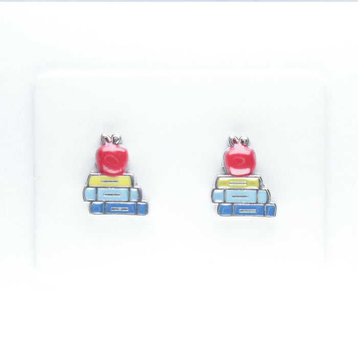 Teacher Profession Earrings, Individual or 6-pack: Magnetic, Clip-on or Hypoallergenic Stud
