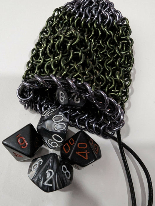 Chain mail Dice Bag