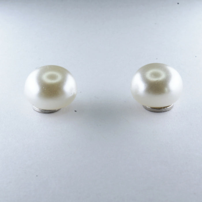 Pearl Earrings Ivory/Cream Fresh Water Pearl Earrings Hypoallergenic Stud, Clip-on or Magnetic