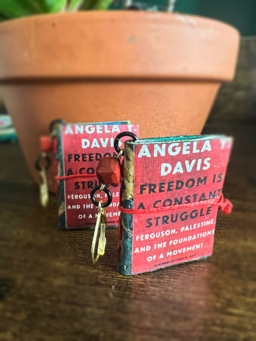 Anti-racist Book Cover Booklet Earrings