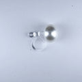 Pearl Earrings White Fresh Water Pearl Earrings Hypoallergenic Stud, Clip-on or Magnetic