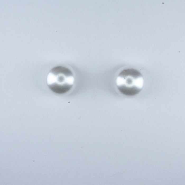 Pearl Earrings White Fresh Water Pearl Earrings Hypoallergenic Stud, Clip-on or Magnetic