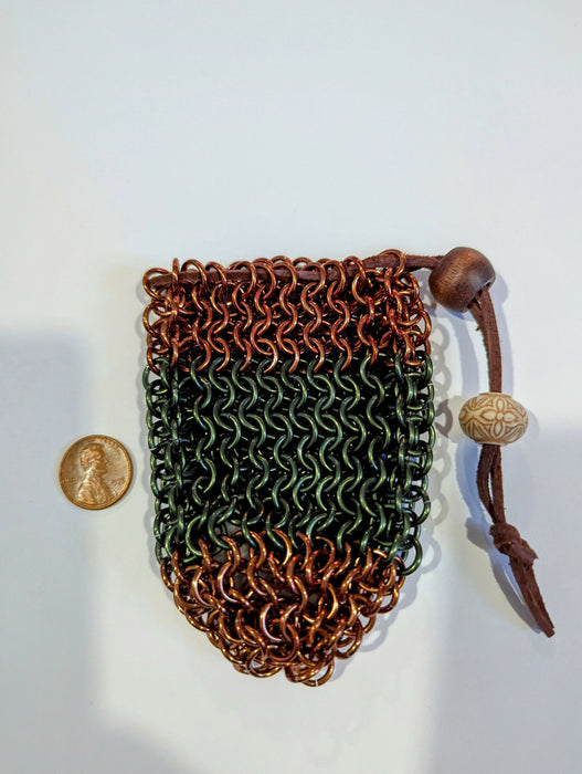 Chain mail Dice Bag
