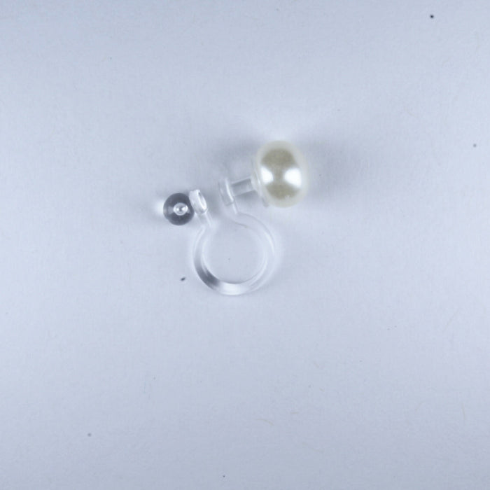 Pearl Earrings Ivory/Cream Fresh Water Pearl Earrings Hypoallergenic Stud, Clip-on or Magnetic