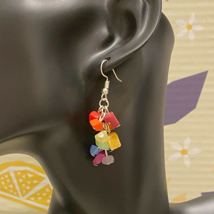 Pride Stone Chip Earrings