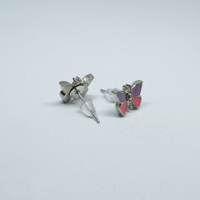 Butterfly Earrings Magnetic, Hypoallergenic Stud or Clip-on.