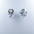 Zircon Diamond Earrings Hypoallergenic Stud, Clip-on or Magnetic