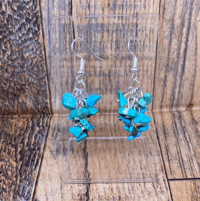 Turquoise Chip Earrings