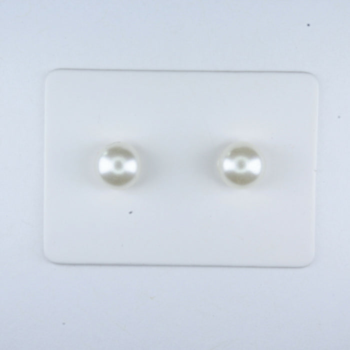 Pearl Earrings Ivory/Cream Fresh Water Pearl Earrings Hypoallergenic Stud, Clip-on or Magnetic