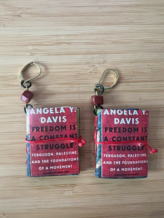 Anti-racist Book Cover Booklet Earrings