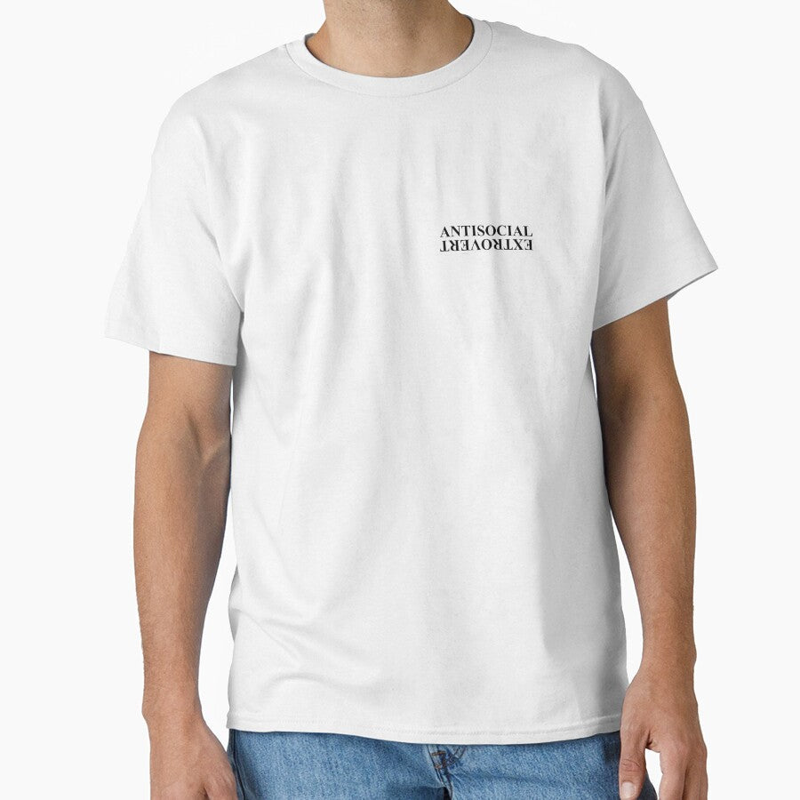 antisocial sticker black and white by Annebelschroer Unisex T-shirt, Sweatshirt, Hoodie, Long Sleeve Tee