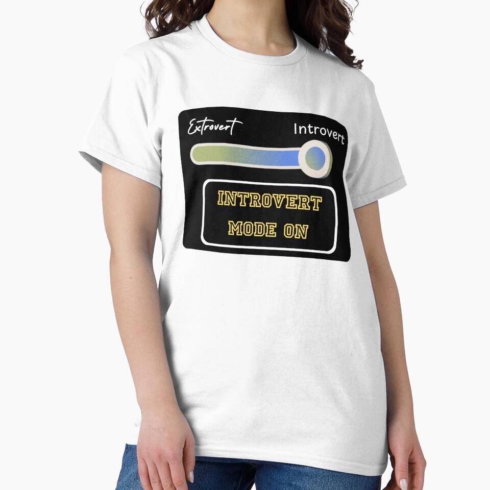Introvert Mode ON by Lucky Arts With Love Unisex T-shirt, Sweatshirt, Hoodie, Long Sleeve Tee