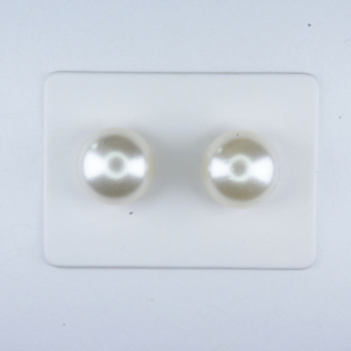 Pearl Earrings Ivory/Cream Fresh Water Pearl Earrings Hypoallergenic Stud, Clip-on or Magnetic
