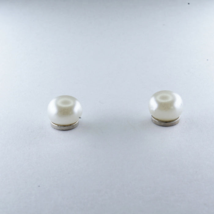 Pearl Earrings Ivory/Cream Fresh Water Pearl Earrings Hypoallergenic Stud, Clip-on or Magnetic