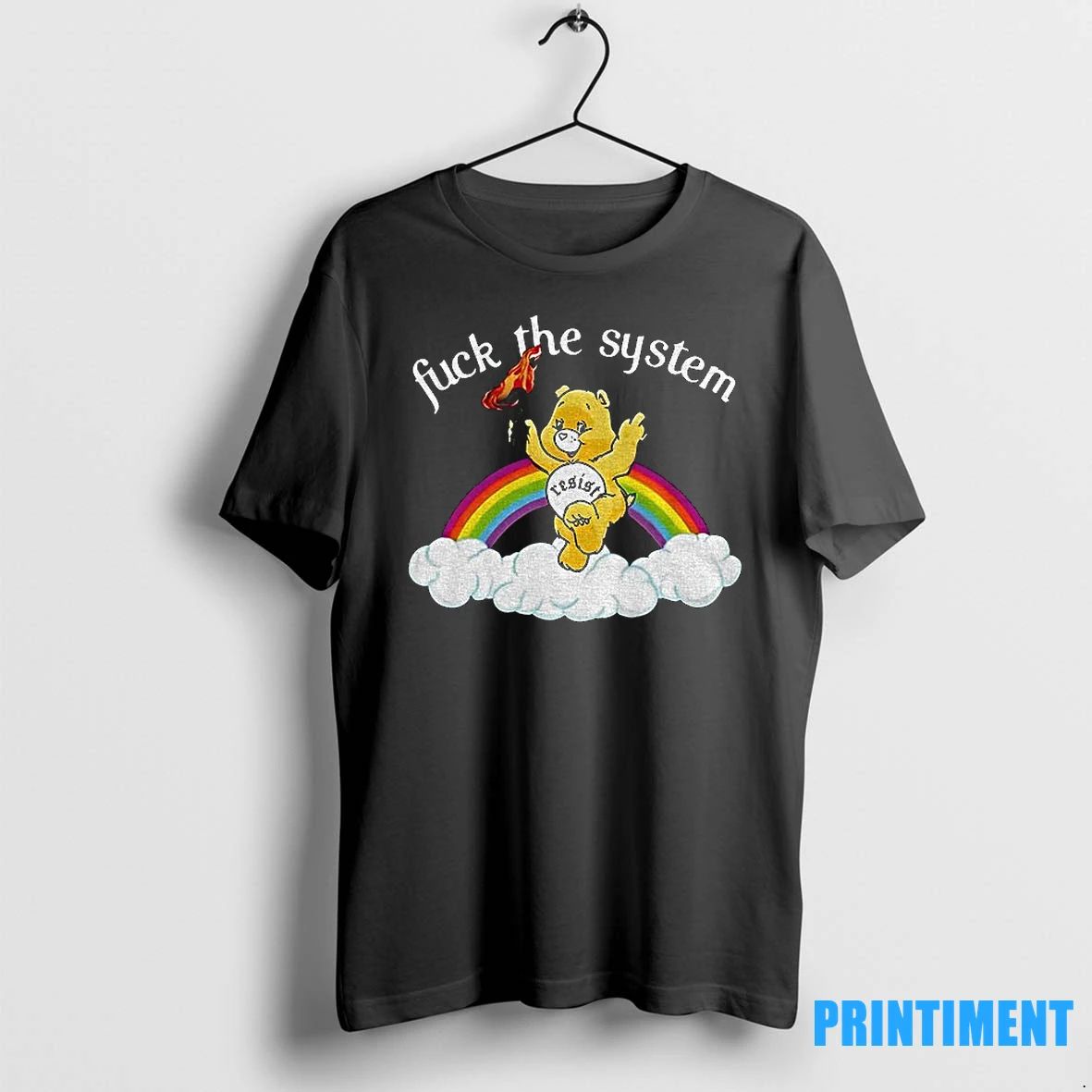 Bear Resist Fuck The System Rainbow Lgbt Pride Month Tshirts Sweater Unisex T-shirt, Sweatshirt, Hoodie, Long Sleeve Tee