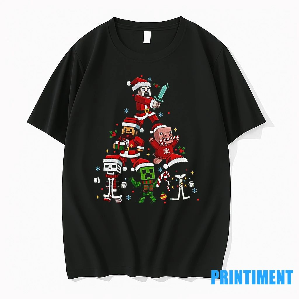 Gamer Character Christmas Tree Tshirts Sweater Unisex T-shirt, Sweatshirt, Hoodie, Long Sleeve Tee