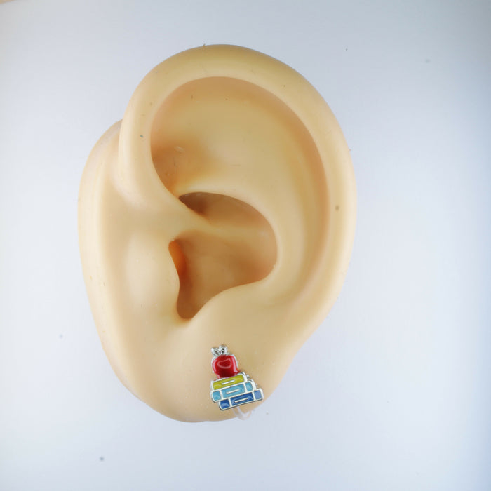 Teacher Profession Earrings, Individual or 6-pack: Magnetic, Clip-on or Hypoallergenic Stud