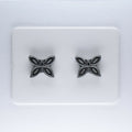 Platinum Butterfly Earrings Magnetic, Hypoallergenic Stud or Clip-on.